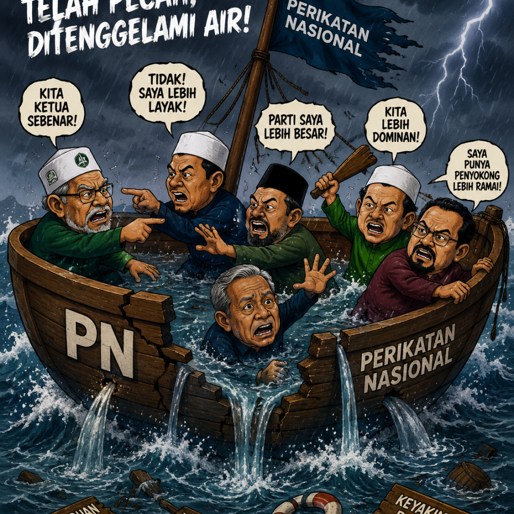 Bahtera yang retak sukar mengemudi negara