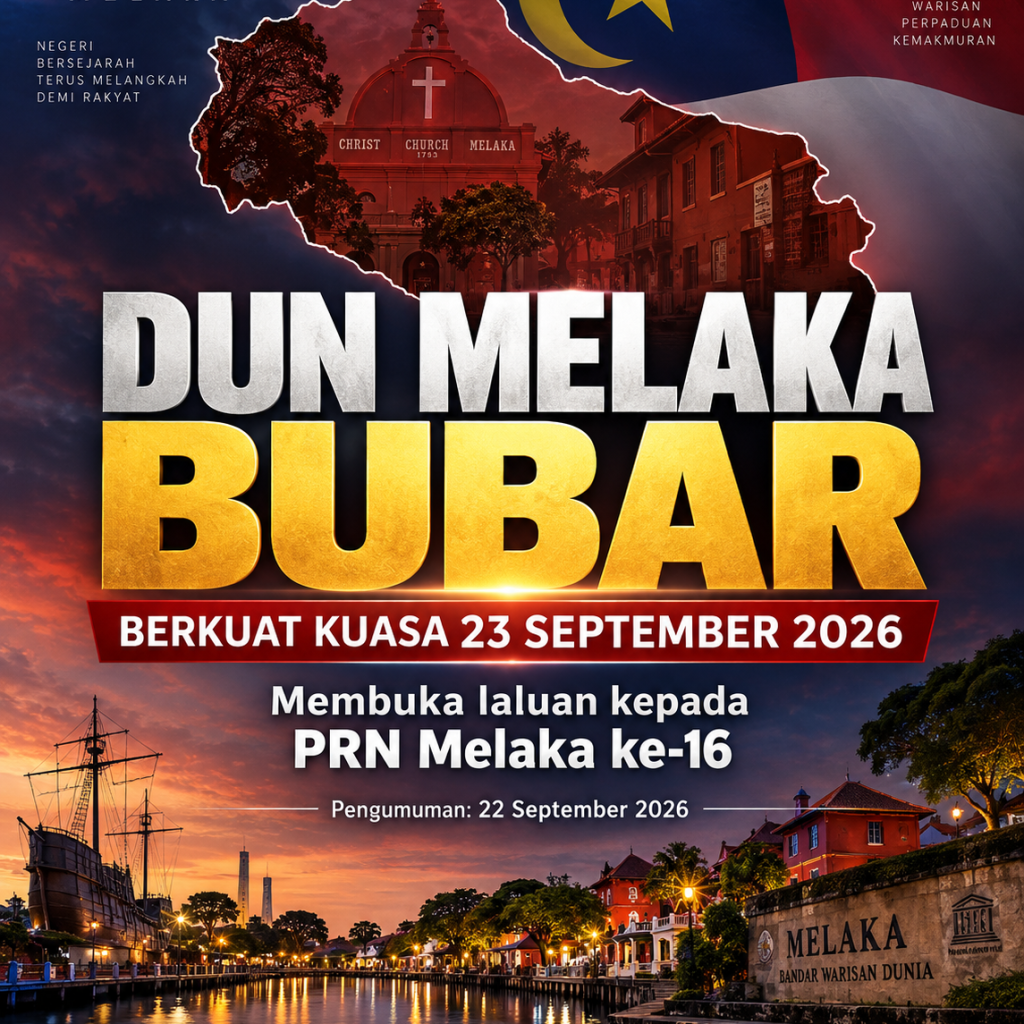 DUN Melaka bubar esok